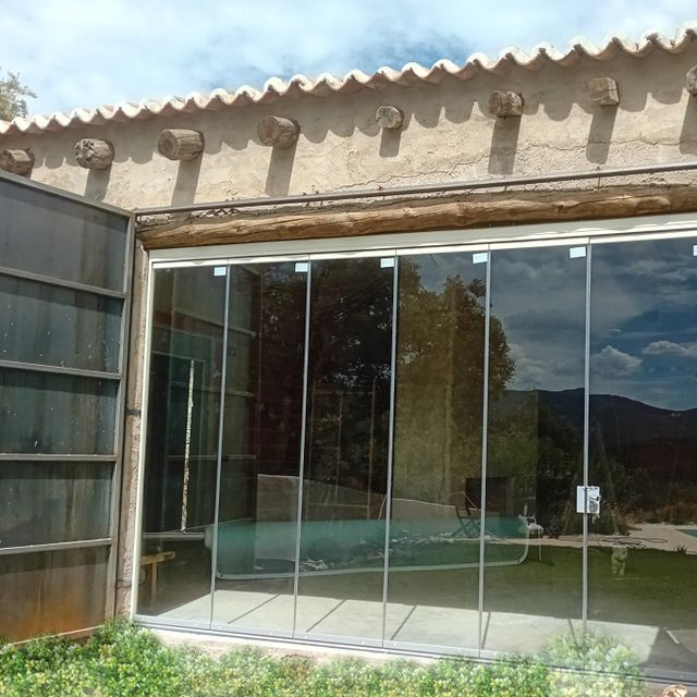 Cortina de cristal, cerramiento de porche, 